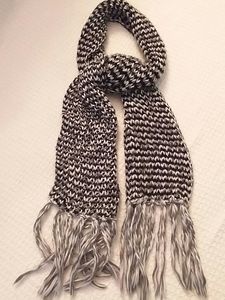 New York & Company Black, White & Gray Scarf